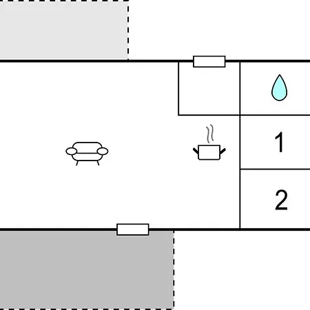 펜션 2 Bedroom Cozy In *